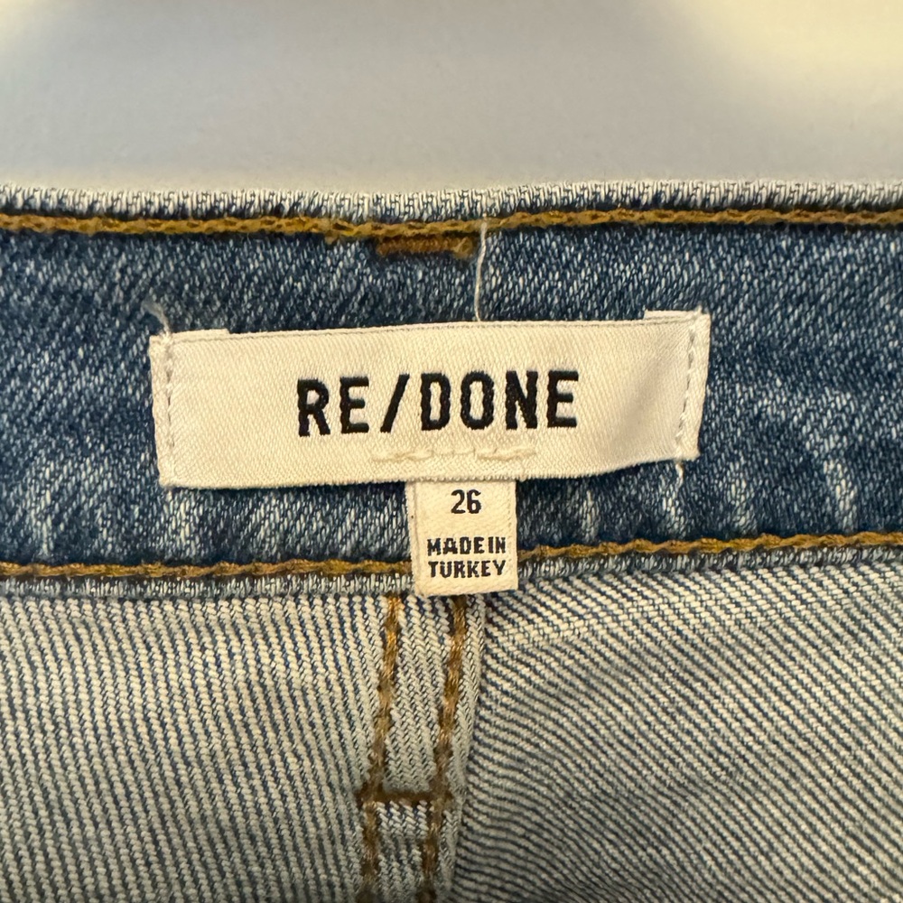 Re/Done Blue Distressed Women's Jeans - Picture 9 of 16